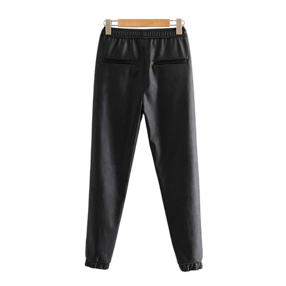 🔥1 Left🔥Faux leather joggers - Picture 6 of 7